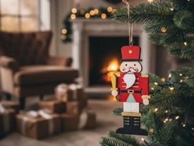 Adorno madera Navidad CASCANUECES